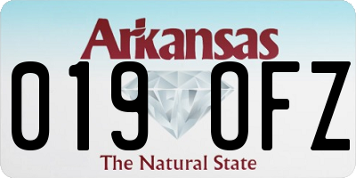 AR license plate 019OFZ