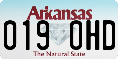 AR license plate 019OHD