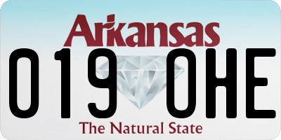 AR license plate 019OHE