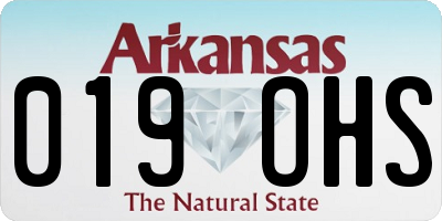 AR license plate 019OHS