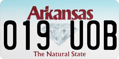 AR license plate 019UOB