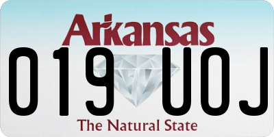 AR license plate 019UOJ