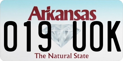 AR license plate 019UOK