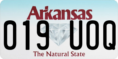 AR license plate 019UOQ