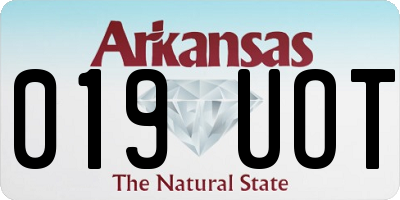 AR license plate 019UOT