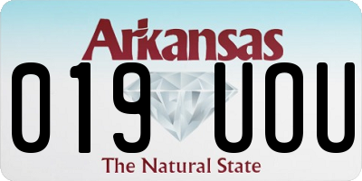 AR license plate 019UOU