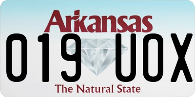 AR license plate 019UOX