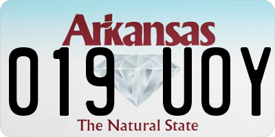 AR license plate 019UOY
