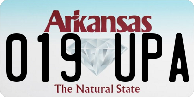 AR license plate 019UPA