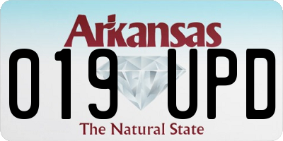AR license plate 019UPD