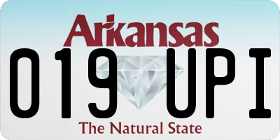 AR license plate 019UPI