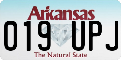 AR license plate 019UPJ
