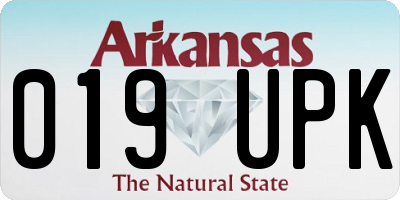AR license plate 019UPK