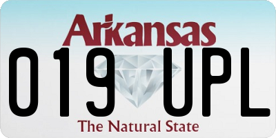 AR license plate 019UPL