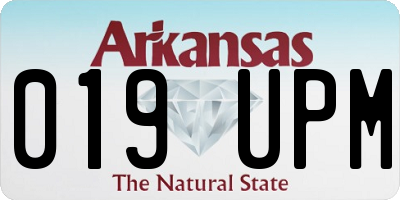 AR license plate 019UPM