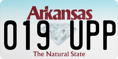 AR license plate 019UPP