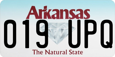 AR license plate 019UPQ