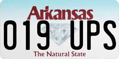 AR license plate 019UPS
