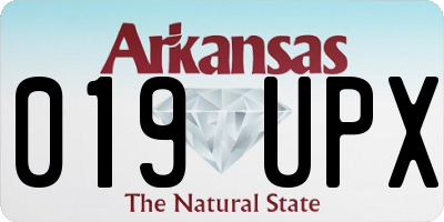 AR license plate 019UPX
