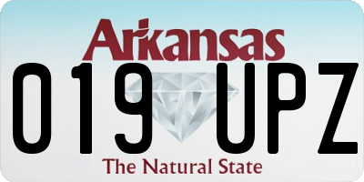 AR license plate 019UPZ