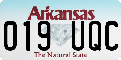 AR license plate 019UQC