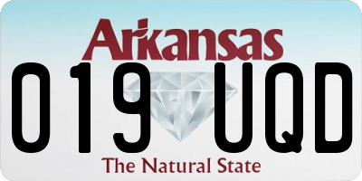 AR license plate 019UQD