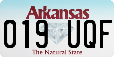 AR license plate 019UQF