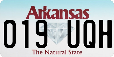 AR license plate 019UQH