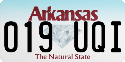 AR license plate 019UQI
