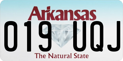 AR license plate 019UQJ