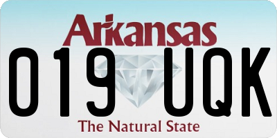 AR license plate 019UQK