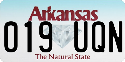 AR license plate 019UQN