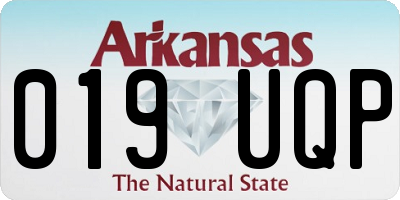 AR license plate 019UQP