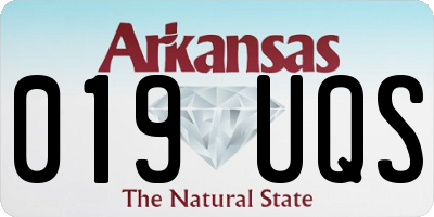 AR license plate 019UQS