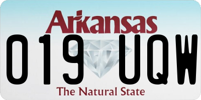 AR license plate 019UQW