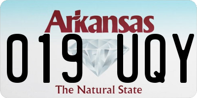 AR license plate 019UQY