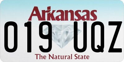 AR license plate 019UQZ