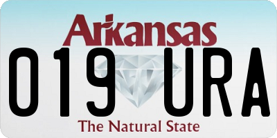 AR license plate 019URA