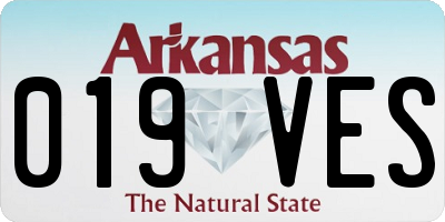 AR license plate 019VES