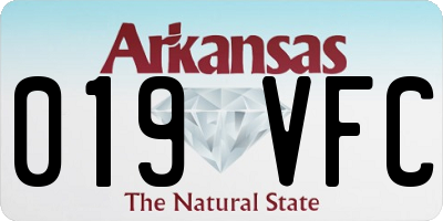 AR license plate 019VFC