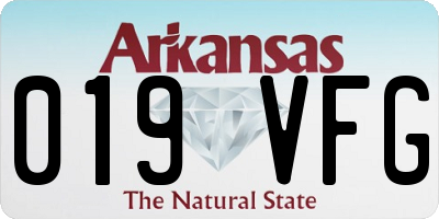 AR license plate 019VFG