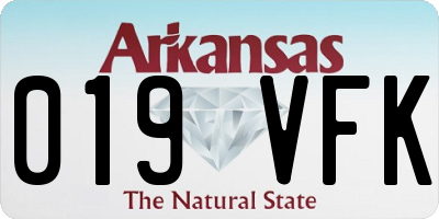AR license plate 019VFK