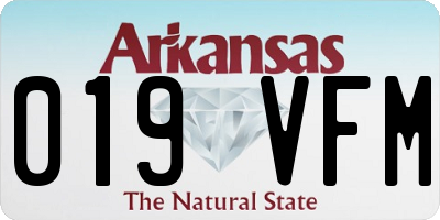 AR license plate 019VFM