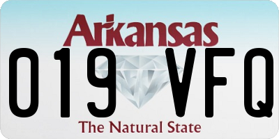 AR license plate 019VFQ