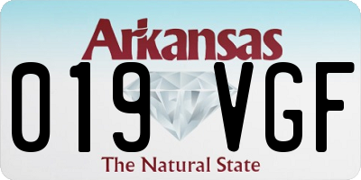 AR license plate 019VGF