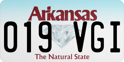 AR license plate 019VGI