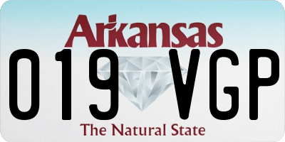 AR license plate 019VGP