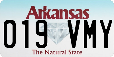 AR license plate 019VMY