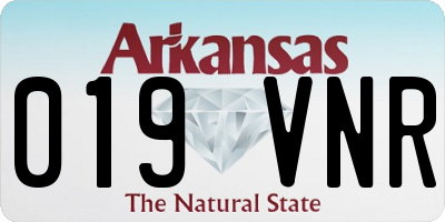 AR license plate 019VNR
