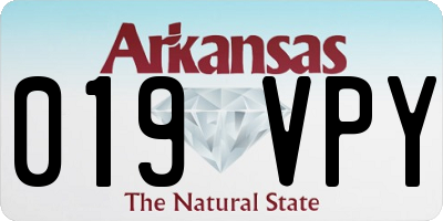 AR license plate 019VPY